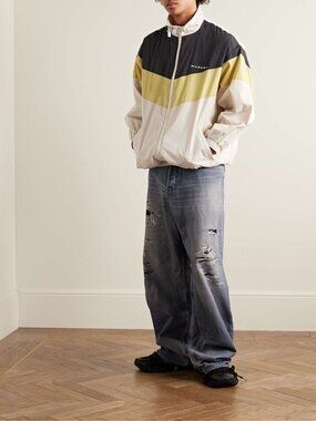 Isabel Marant Brad Jacket Men's Small Fits XXL Oversized Colorblock Windbreaker